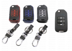 Чехол для ключа Honda CR-V 4 2012+ | 3 кнопки | с карабином