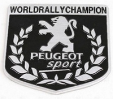 Шильд "PEUGEOT SPORT" Для Peugeot. Самоклеящийся «55mm*56mm »