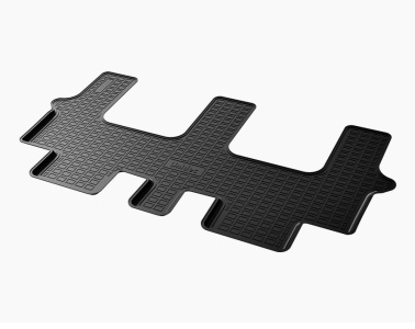 Коврики Джили Окаванго 2023+ | 3 ряд, полиуретановые, черные, Norplast