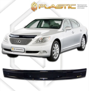 Дефлектор капота Lexus LS long 2006-2012 | черный