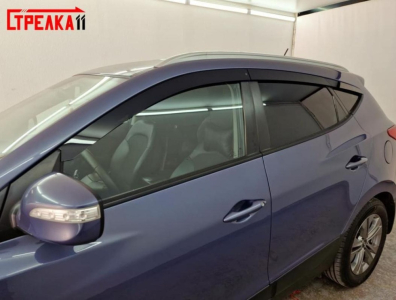 Дефлекторы Hyundai ix35 | из 6 частей, премиум, плоские, 2D