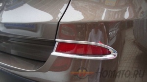 Хром окантовка на задние противотуманки для BMW X3 F25 2010-2013