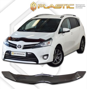 Дефлектор капота Toyota Verso 2012-2016 (ZGR20, ZGR21) | черный