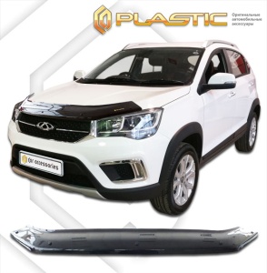 Дефлектор капота Chery Tiggo 2 2017-2020 | черный