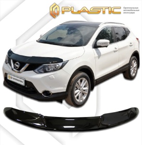 Дефлектор капота Nissan Qashqai J11 2014-2018 | черный