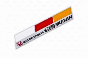 Шильд "Mugen" Для Honda, Самоклеящийся, Цвет: Хром, 1 шт. вар.1