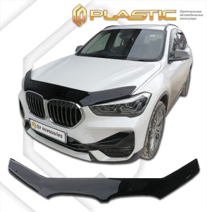 Дефлектор капота BMW X1 2016- (F48) | черный