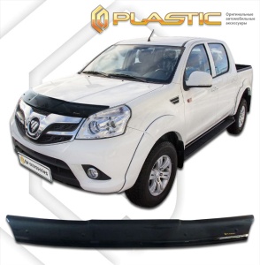 Дефлектор капота Foton Tunland 2012-2019 (Double Cab) | черный