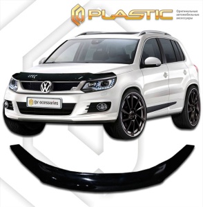 Дефлектор капота Volkswagen Tiguan 1 2012-2017 | черный