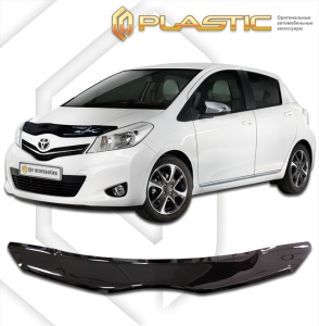 Дефлектор капота Toyota Vitz 2010-2016 | черный