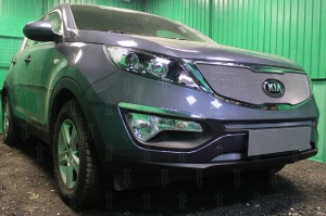 Защита радиатора для Kia Sportage 3 2010+/2014+ | Стандарт