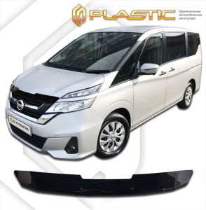 Дефлектор капота Nissan Serena 5 2016-2019 (C27) | черный