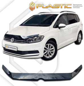 Дефлектор капота Volkswagen Touran 2 2016- | черный