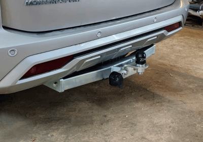 Фаркоп Mitsubishi Pajero Sport III 2021- | шар FE - оцинкованный, нагрузка 100/2000 | ZincaR | ZM302FE