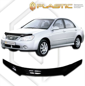 Дефлектор капота Kia Cerato 1 2004-2007 | черный