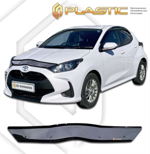 Дефлектор капота Toyota Yaris 4 2019- (XP210) | черный
