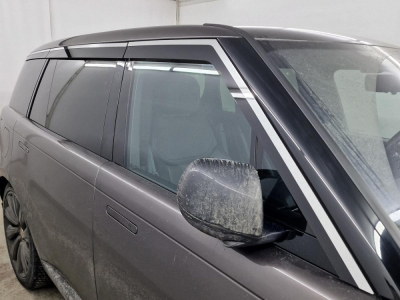 Дефлекторы Range Rover 5 2022+ (L460) LONG | с хром молдингом, из 6 частей, премиум, плоские, 2D