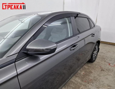 Дефлекторы Geely Emgrand 2023+ | из 6 частей, премиум, плоские, 2D