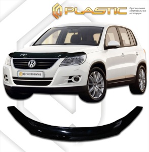 Дефлектор капота Volkswagen Tiguan 1 2006-2011 | черный