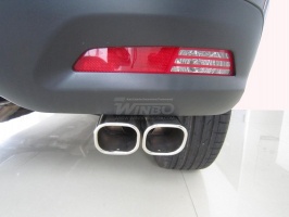 Насадка глушителя на Peugeot 4008 2012+ | нержавейка