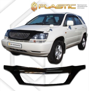 Дефлектор капота Toyota Harrier 1 1997-2002 (U10W, U15W) | exclusive, черный