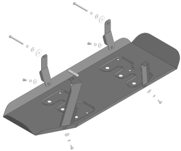 Защита картера Sollers ST9 | топливный бак, 2 мм, сталь | MOTODOR | 78321