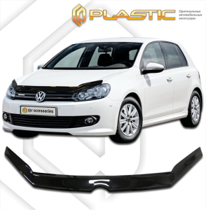 Дефлектор капота Volkswagen Golf 6 2009-2012 | черный