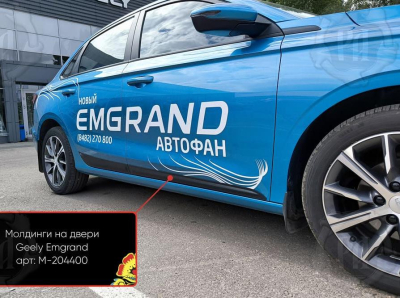 Молдинги на двери для Belgee S50 | шагрень