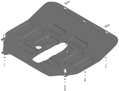 Защита картера DFSK ix5 2023- | двигатель + КПП, 2 мм, сталь | MOTODOR | 78609 Защита картера DFSK ix5 2023- | двигатель + КПП, 2 мм, сталь | MOTODOR | 78609