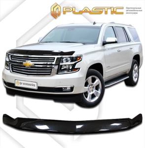 Дефлектор капота Chevrolet Tahoe 4 2013-2021 (K2UC) | exclusive, черный