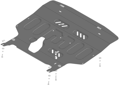 Защита картера SWM G01F 2023- | двигатель + КПП, 2 мм, сталь | MOTODOR | 75101 Защита картера SWM G01F 2023- | двигатель + КПП, 2 мм, сталь | MOTODOR | 75101