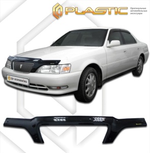 Дефлектор капота Toyota Cresta 1996-1998 (X100) | черный
