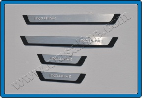 Накладки на дверные пороги, нерж, 4 части «Flexill» «HB 5D» для VW Golf VII "13-