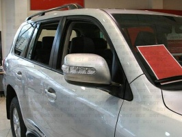 Зеркала со светодиодными повторителями поворотов для Toyota Land Cruiser 200, Lexus LX "Круглые"