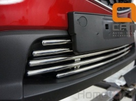 Решетка переднего бампера для Mazda CX-5 2012+/2015+ | нержавейка d16