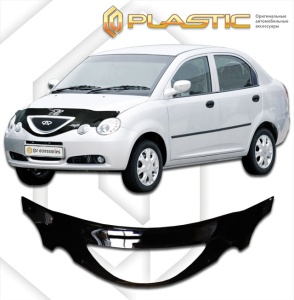 Дефлектор капота Chery QQ6 2006-2010 (S21) | exclusive, черный