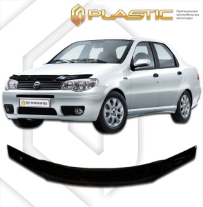 Дефлектор капота Fiat Albea 2004-2012 | черный