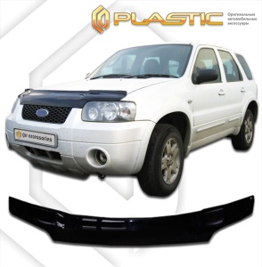 Дефлектор капота Ford Maverick 2000-2007 (TM1) | exclusive, черный