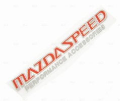 Шильд "MAZDA SPEED" Для Mazda, Самоклеящийся. Цвет: Хром. «90x13»