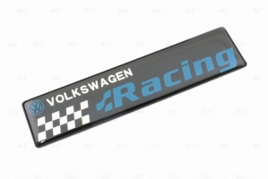 Шильд "Volkswagen Racing" Для Volkswagen. Самоклеящийся, 1 шт, «100mm*24mm »