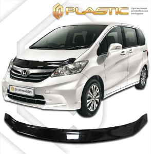 Дефлектор капота Honda Freed 2008-2011 (GB3) | черный