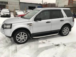 Пороги с проступью Папа Тюнинг Land Rover Freelander 2 2006-2012