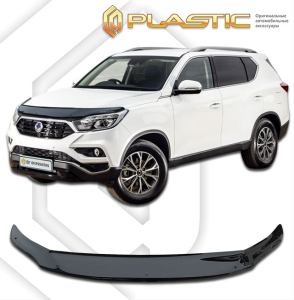 Дефлектор капота SsangYong Rexton 4 2017-2020 (POE) | exclusive, черный
