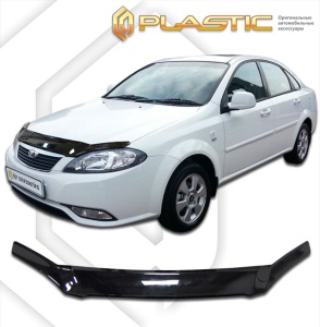 Дефлектор капота Daewoo Gentra седан 2013- | черный