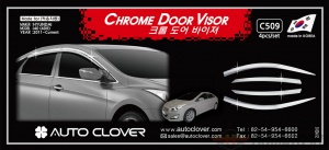 Хром дефлекторы окон Autoclover «Корея» для Hyundai i40 2011+ (седан)