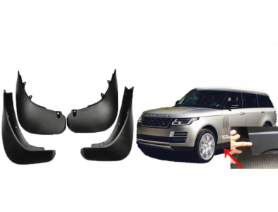 Брызговики OEM для Range Rover 4 (L405) 2013-2022 | с электро-порогами | комплект: передние+задние