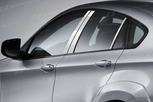 Молдинги дверных стоек, нерж., 8 частей для BMW X6 "09-
