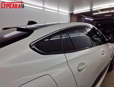 Дефлекторы БМВ Х6 G06 2019+ | с хром молдингом, из 6 частей, премиум, плоские, 2D