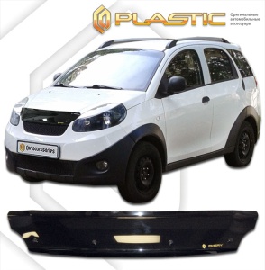 Дефлектор капота Chery IndiS 2011-2016 | черный