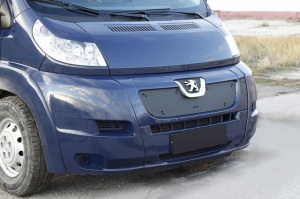 Зимняя заглушка решетки радиатора для Peugeot Boxer 2006-2013 (250 кузов) | шагрень